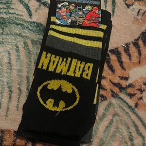 Batman Black and Yellow Men's Socks
